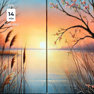 Valentin napi páros élményfestés