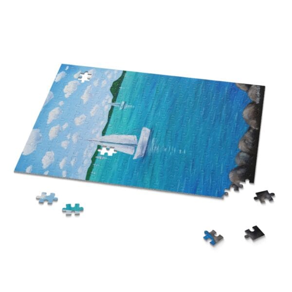 Puzzle - Türkíz Balaton- kirakó 120db, A/4 méret