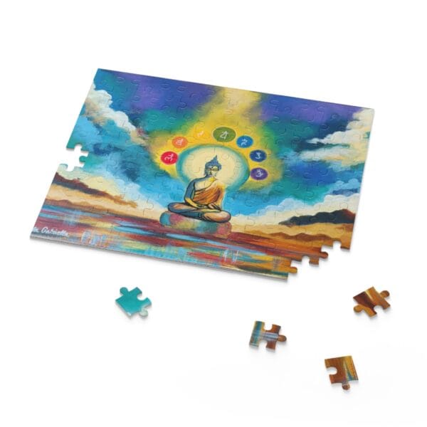 Puzzle - Buddha - kirakó 120db, A/4 méret