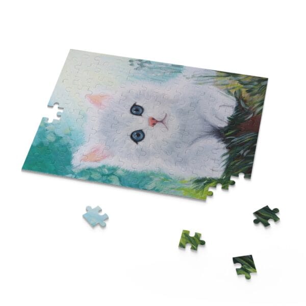 Puzzle - Bájos cica - kirakó 120db, A/4 méret