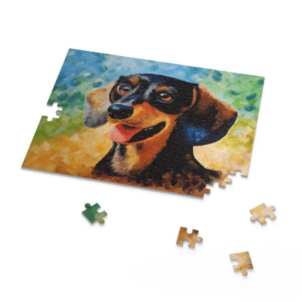 Puzzle - Tacskó- kirakó 120db, A/4 méret