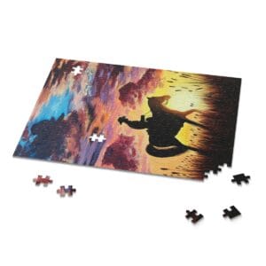 Puzzle - Vadnyugati lovas- kirakó 120db, A/4 méret