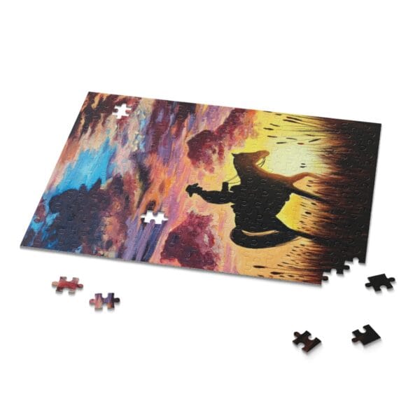 Puzzle - Vadnyugati lovas- kirakó 120db, A/4 méret