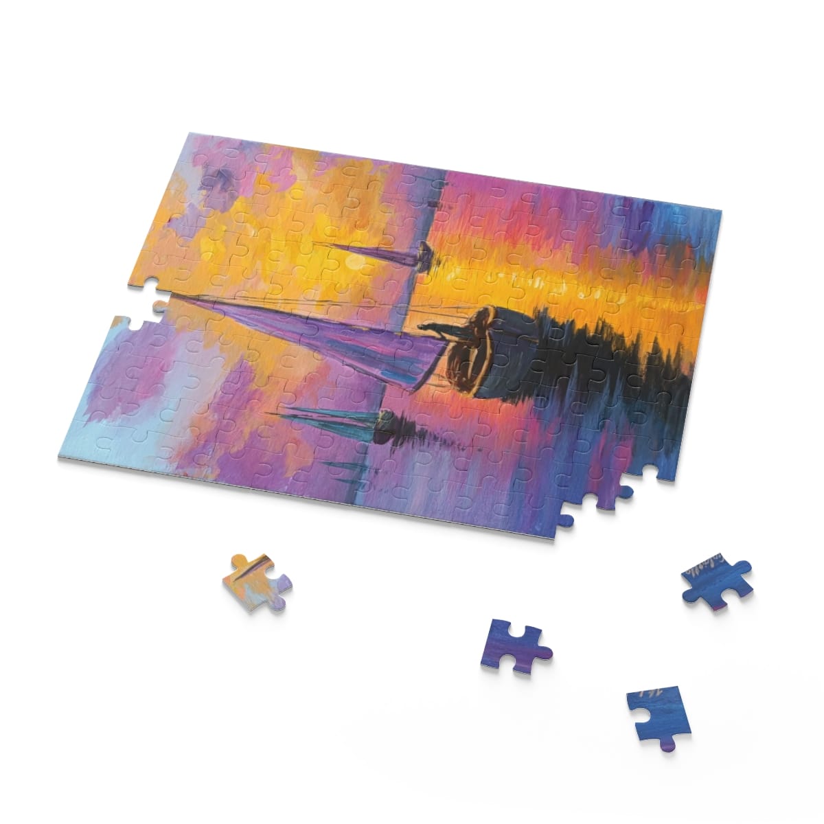 Puzzle - Vitorlás- kirakó 120db, A/4 méret