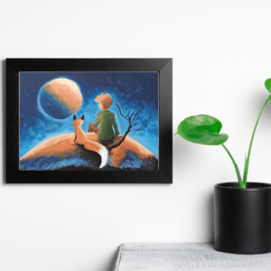 egyedi festmény nappaliba – Gabriella Vida kézzel festett modern kép ajándékba