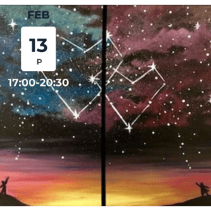 Valentin-napi páros festés