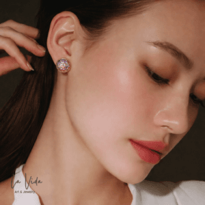 12mm arany színű nemesacél fülbevaló