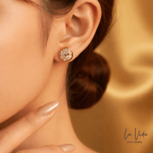 10mm bedugós nemesacél fülbevaló