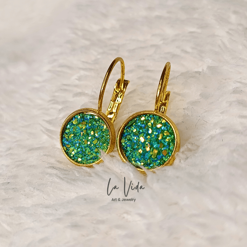 Shine - 10 mm arany francia kapcsos fülbevaló - Image 3