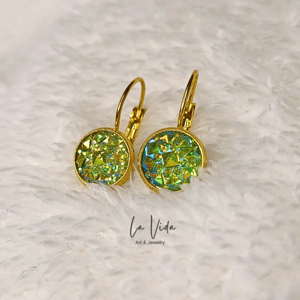 Shine - 10 mm arany francia kapcsos fülbevaló - Image 4