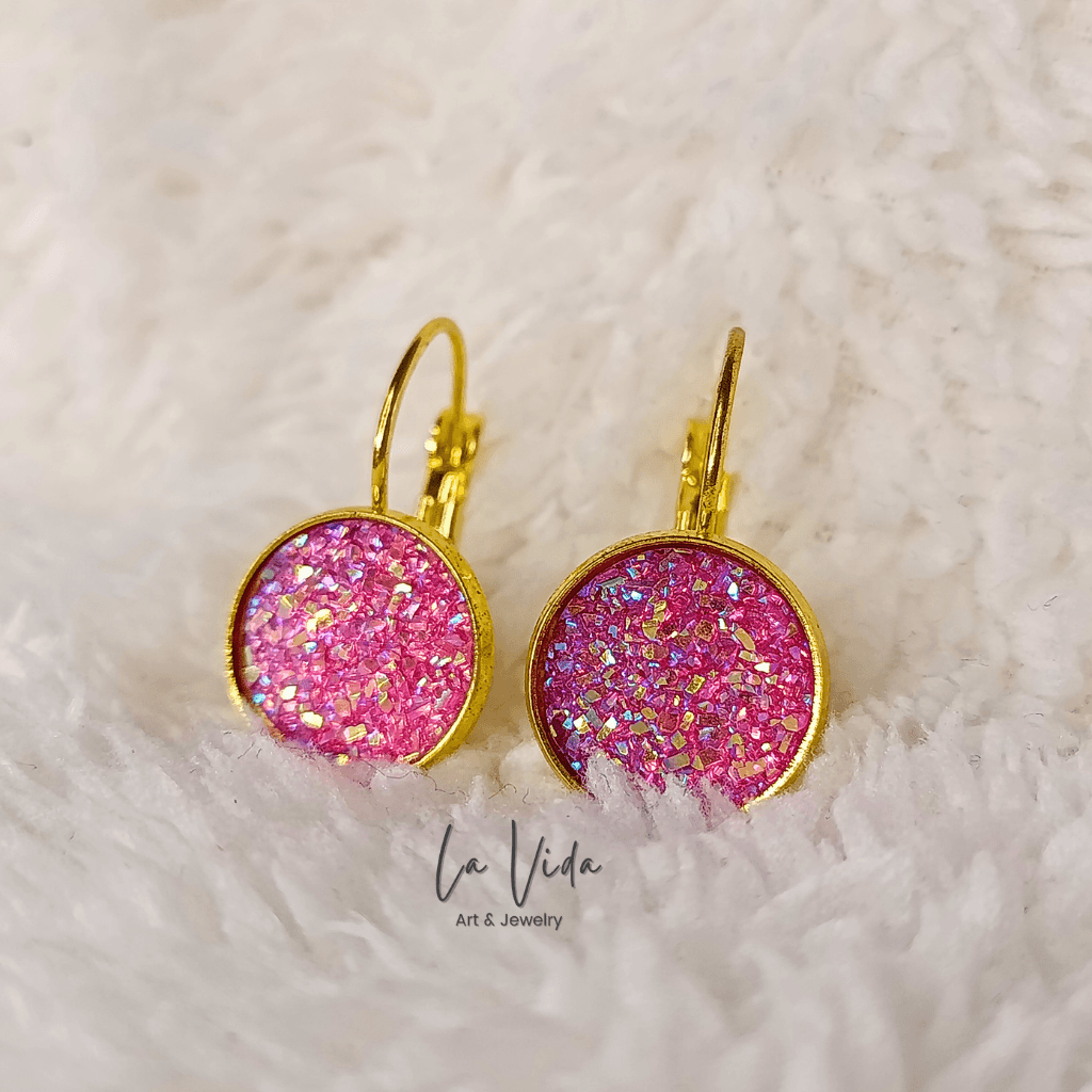 Shine - 12 mm arany francia kapcsos fülbevaló - Image 8