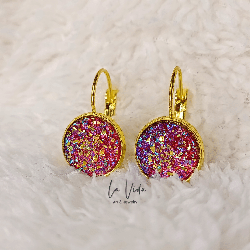 Shine - 12 mm arany francia kapcsos fülbevaló - Image 9