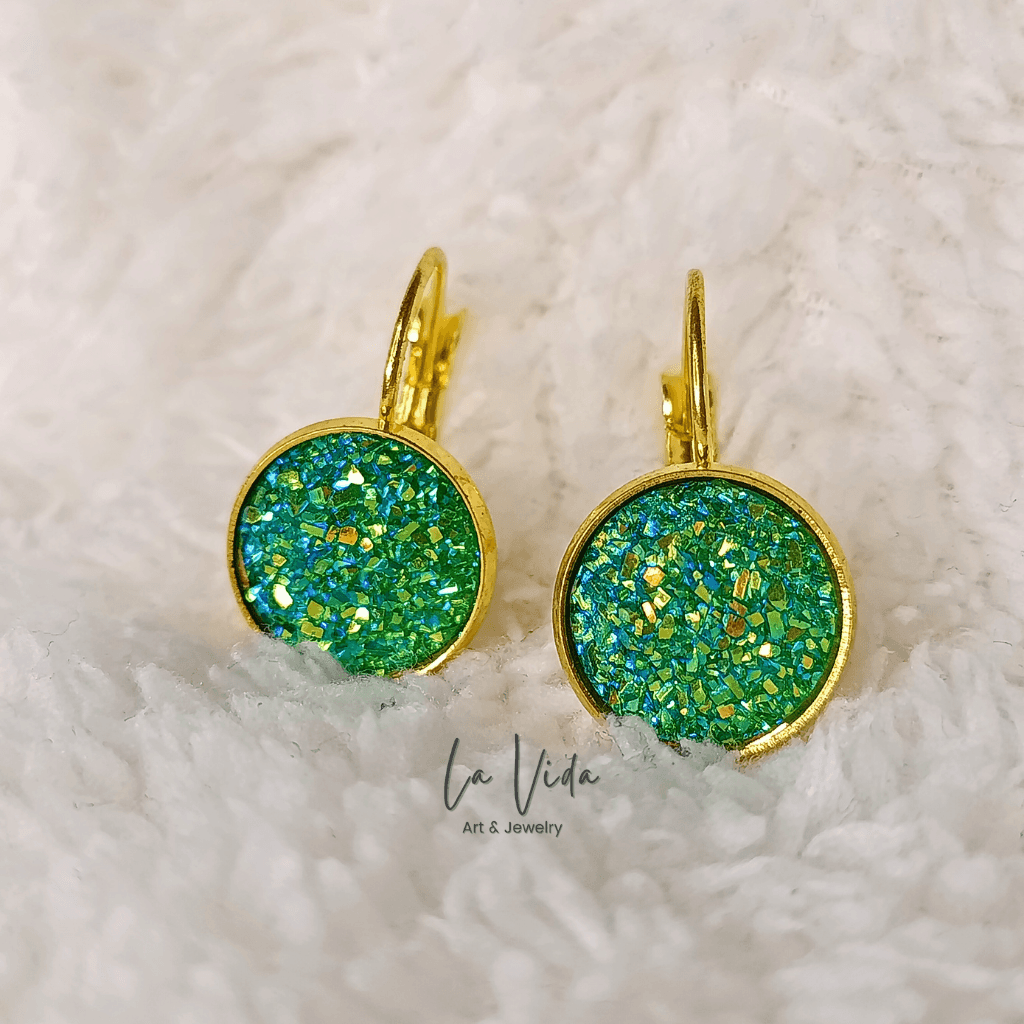 Shine - 12 mm arany francia kapcsos fülbevaló - Image 6