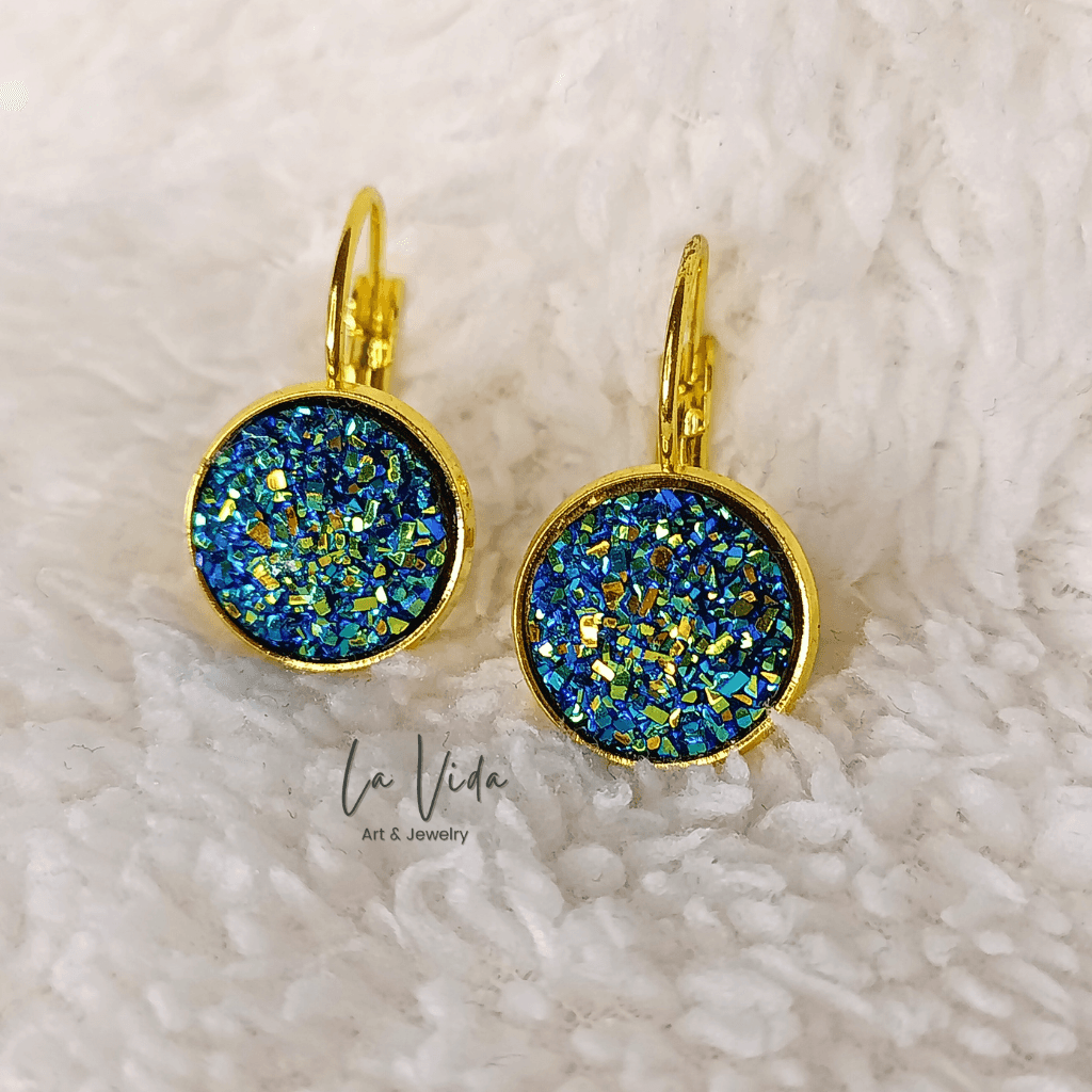 Shine - 12 mm arany francia kapcsos fülbevaló - Image 7