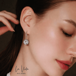 Nemesacél francia kapcsos fülbevaló