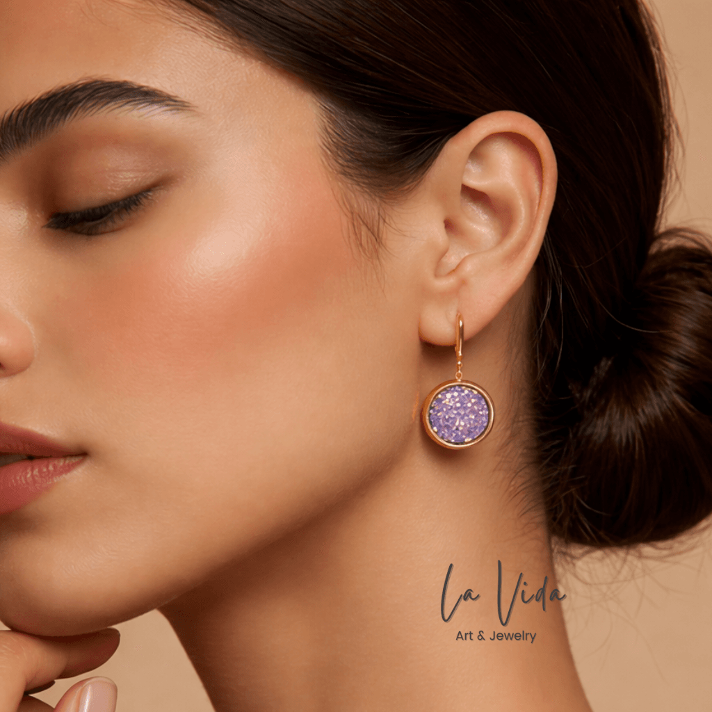 10mm arany francia kapcsos csillogó fülbevaló