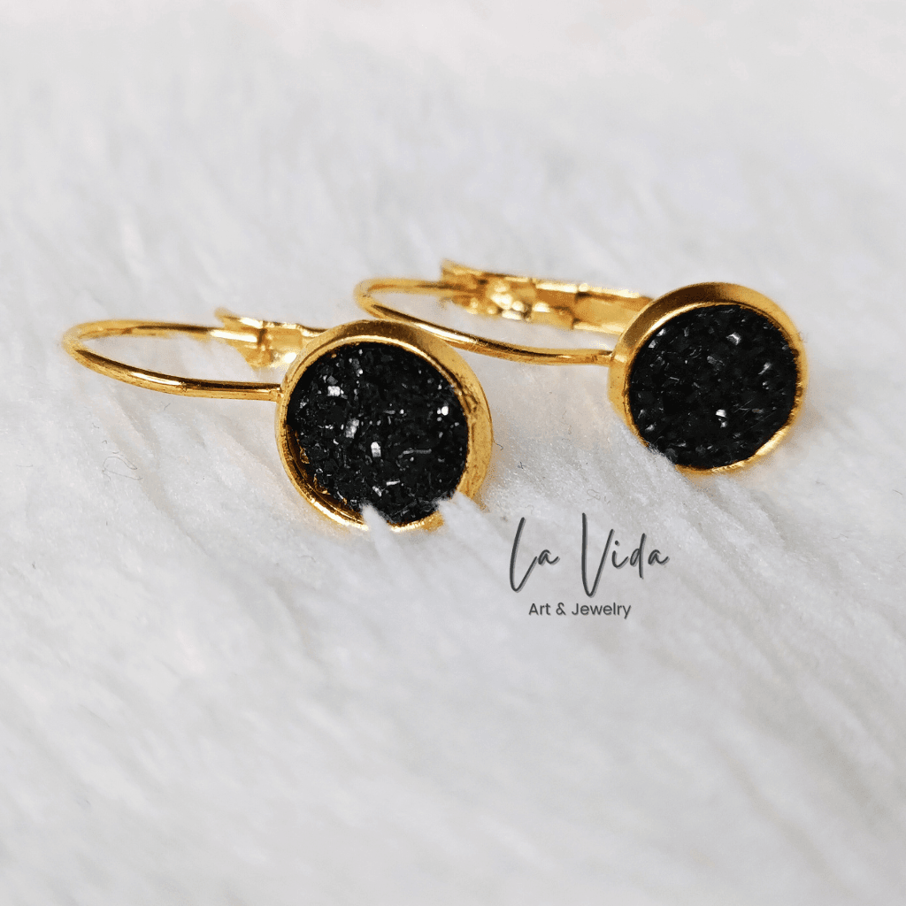 Shine - 8mm arany francia kapcsos fülbevaló - Image 2