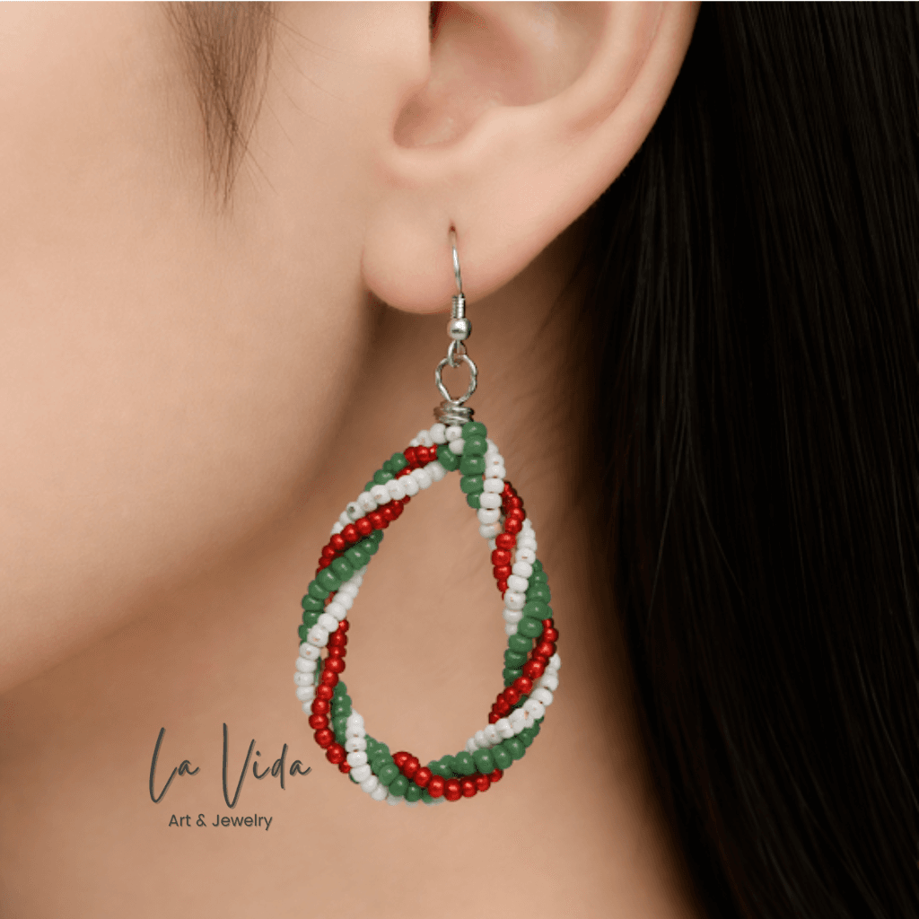 Nemzeti színű fülbevaló - Wired