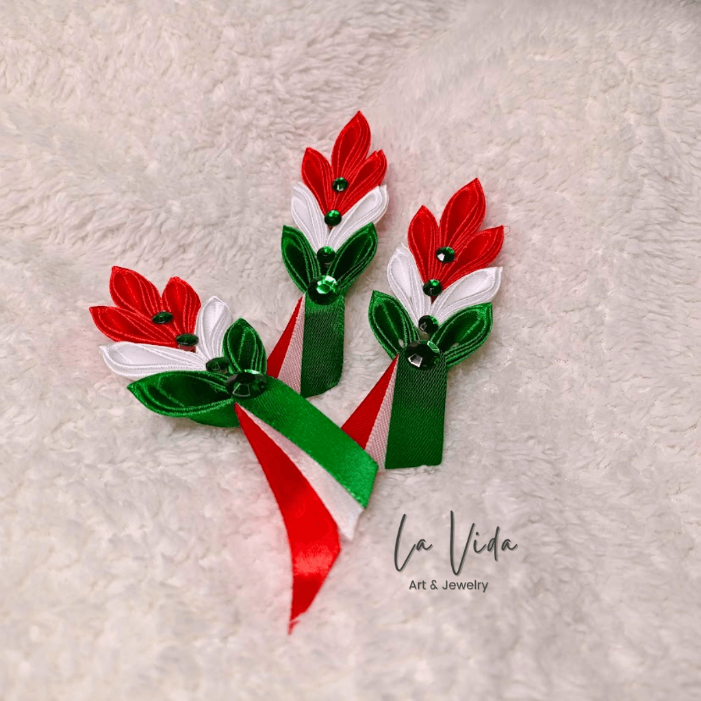 Kokárda - nemzeti színű szalag kitűző - Image 5