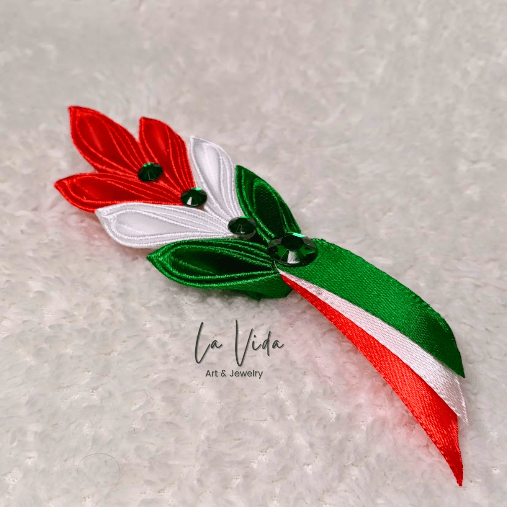 Kokárda - nemzeti színű szalag kitűző - Image 3