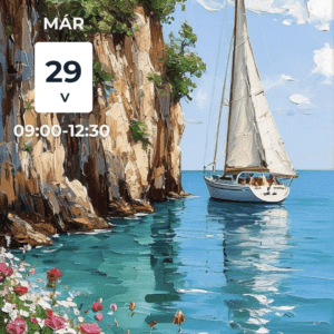 Tengeren élményfestés