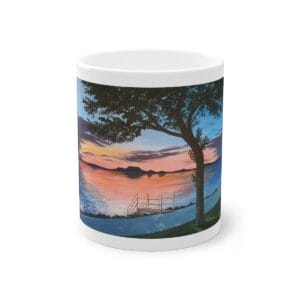 Fonyódi naplemente bögre