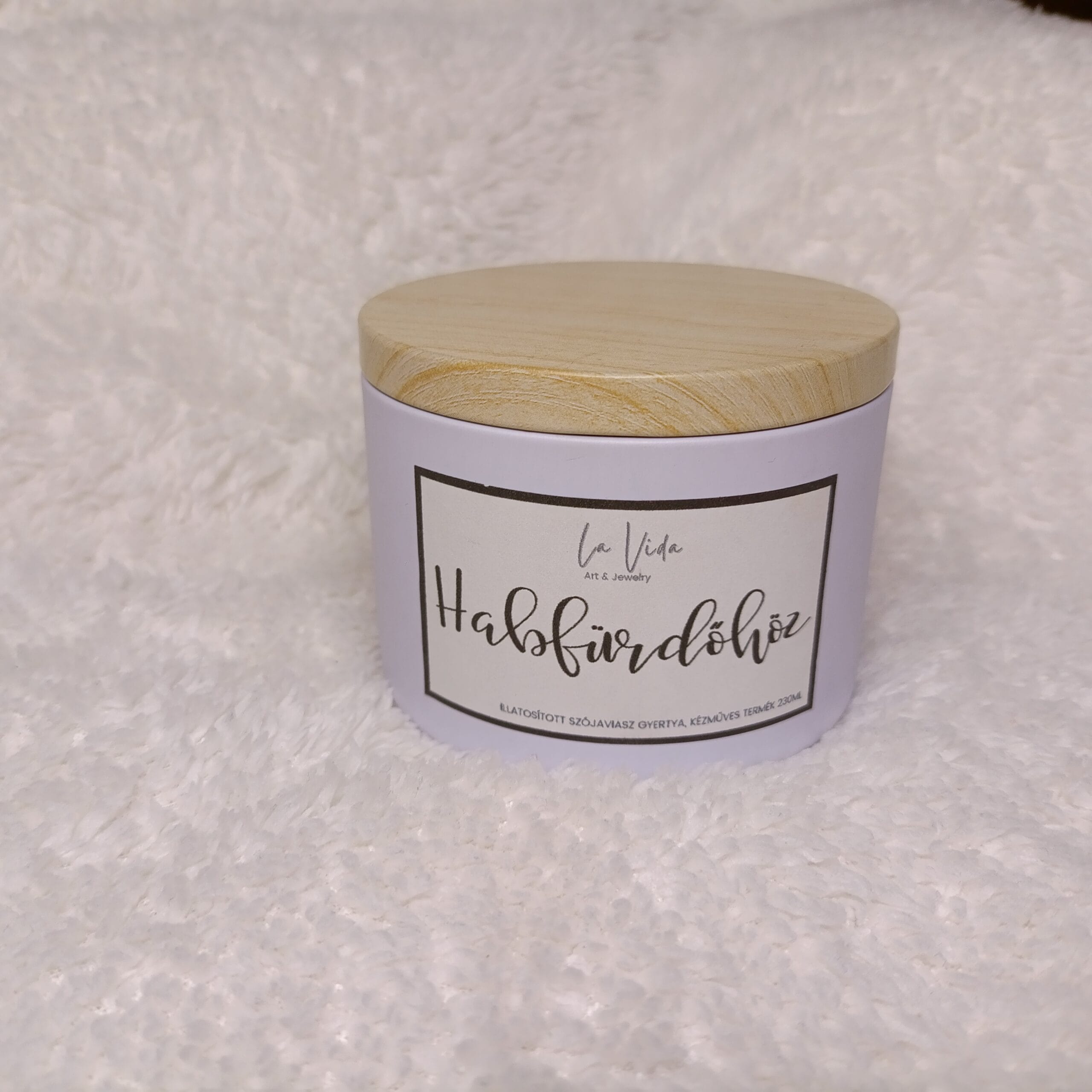 La Vida Art & Jewerly kézzel készített szójaviasz gyertya