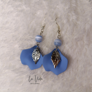 Petal lógós statement fülbevaló