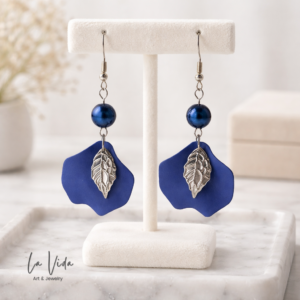 Petal lógós statement fülbevaló