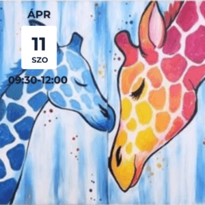 Zsiráfok páros Élményfestés